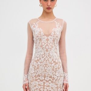 For Love & Lemons Luau Mini Dress Size XSXS / White